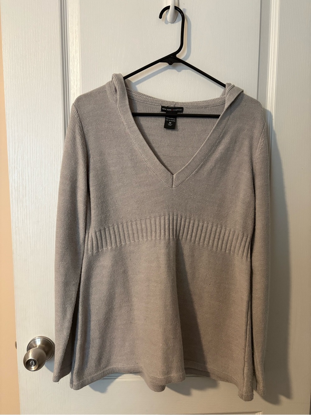 New York & Company Sweater Pullover with Hood